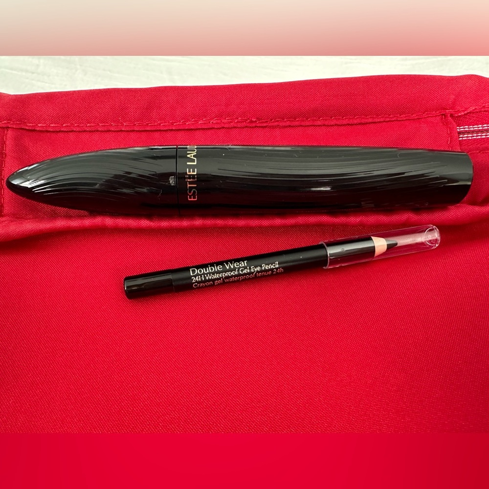 Estée Lauder Turbolash Mascara Black full size AND .028 OZ DoubleWear Eye Pencil